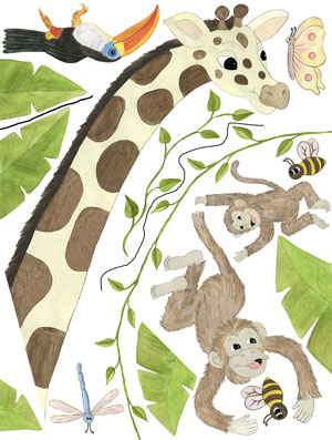 Jungle Animals Stickers