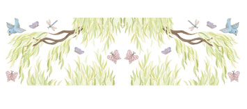 Large Willow Tree Border Package