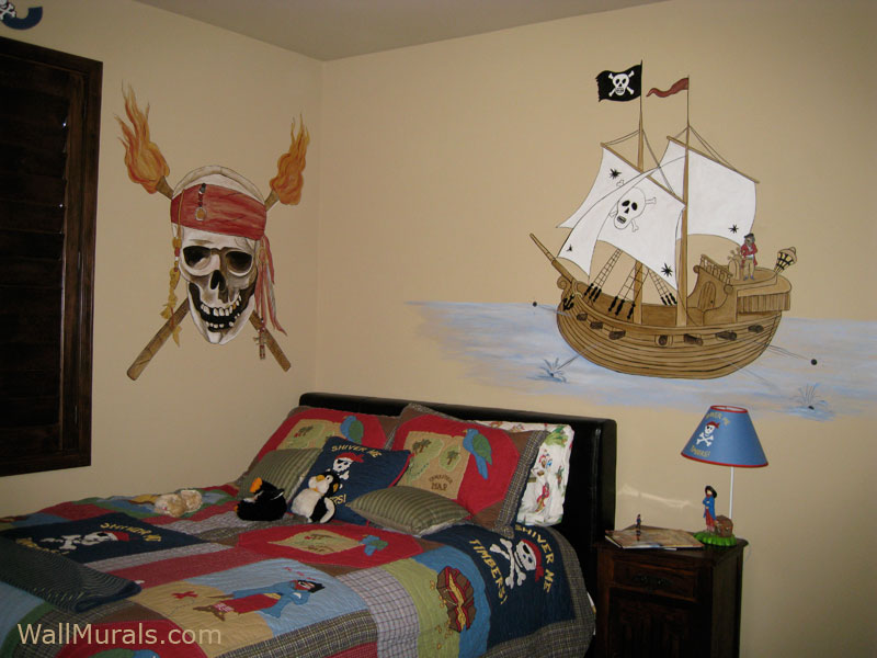 Pirate Theme Wall Murals By Colette Pirate Wall Murals