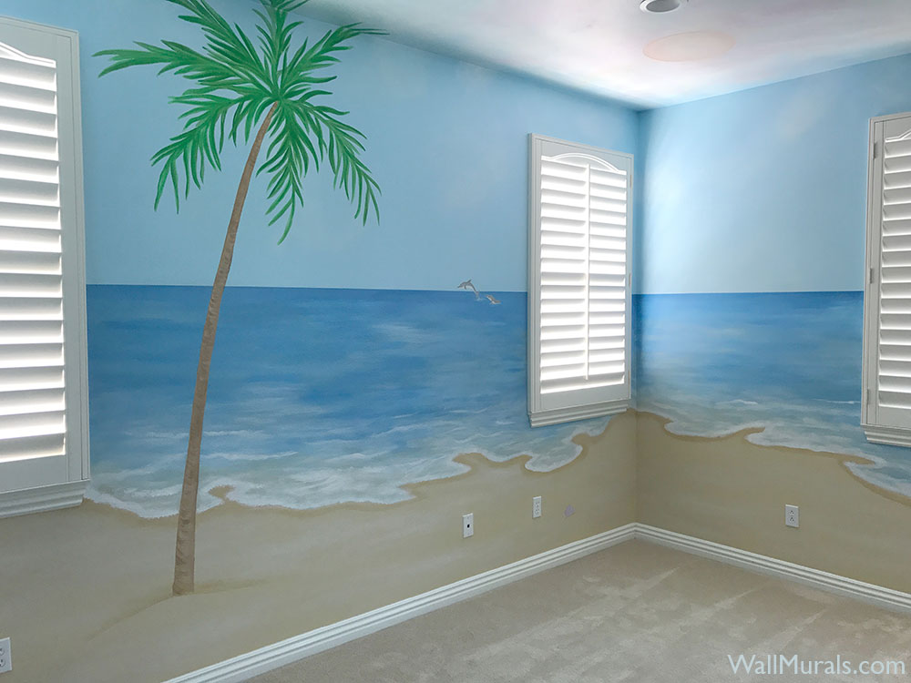 beach murals for walls Workspaces outdoor lake awesome - Painting ...